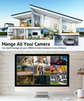 Two Pack Outdoor Security Cameras 1080P HD With AI Human Detection Weatherproof IP65 Two Way Audio Clear Night Vision shown in software