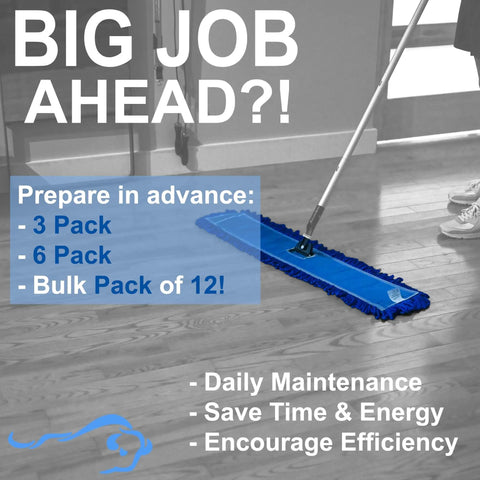 Grab These 24 Inch Microfiber Dust Mop Head Replacements In A Smooth Medium Build As A Heavy Duty 3 Pack That Sweeps The Grit Clean Fast So You Can Kick Back And Relax.