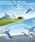 Epic RC Plane for Adults and Kids, Easy to Fly Fighter Jet with aerobatic stunts and outdoor flight display in open sky