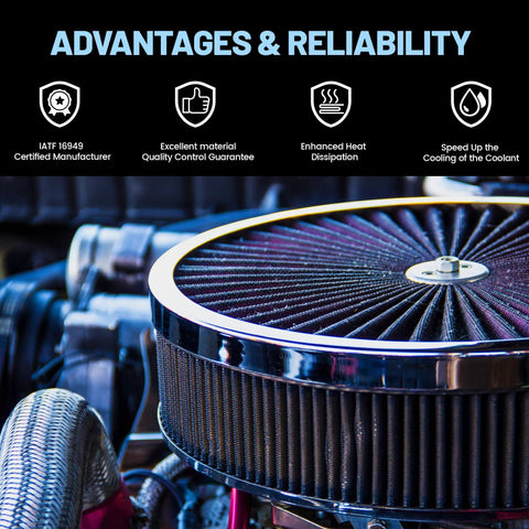 Top Notch Engine Radiator Cooling Fan Assembly For Mercedes Benz C Class Cls 2008 To 2016 showing enhanced heat dissipation features.