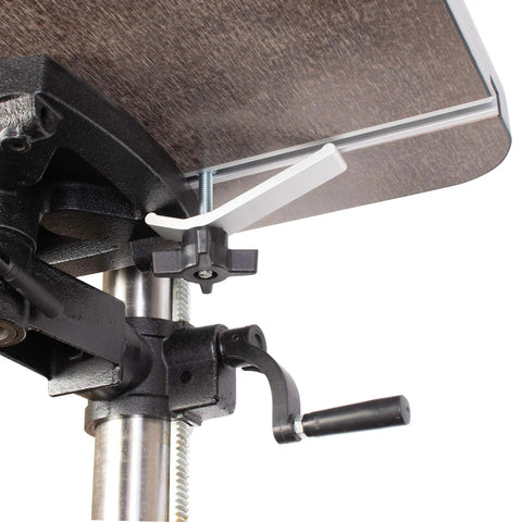 Detail of Rock Solid Heavy Duty Drill Press Table With Hella Stable Vibration Damping Platform Built Tough For Woodworking And Metalworking.