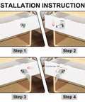 Installation steps for Universal Stainless Toolbox Lock Set With Keys For Cabinets And Drawers 180 Degree Rotation Unlocking
