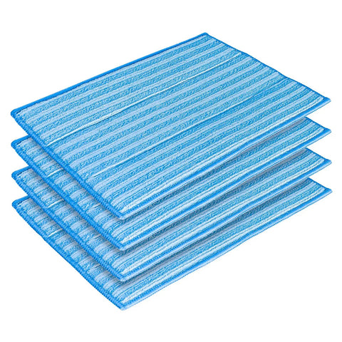 Washable Steam Mop Pads Replacement For Haan SI 40 SI 70 SI 35 Steamers Reusable Microfiber Pads stacked in four