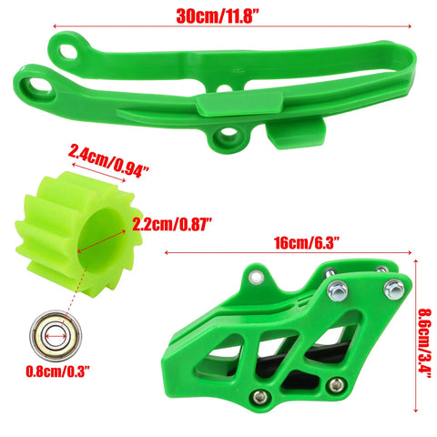 Beefed-Up Chain Guide Slider With Swingarm Roller Replacement For KX250F 2009-2020 And KX450F 2009-2018 Dirt Bikes