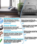 King Size Grounded Bed Sheet Kit With 90 Percent Organic Cotton And 10 Percent Silver Fiber, Deep Pocket Gray Bedding with features