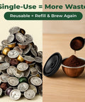 Reusable Coffee Capsule Lids For Nespresso Vertuo Refilling Pods For All VertuoLine Machines Budget Friendly No Fuss Easy To Use