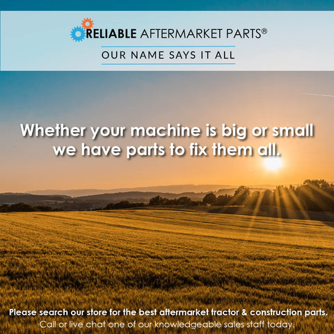 Logo of Reliable Aftermarket Parts with a scenic landscape and added promotional text.