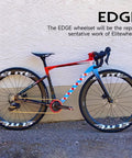 Road bike with 65mm carbon wheelset, featuring ceramic bearings and disc brakes for ultralight performance, in vibrant colors.