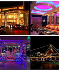 360 Degree Neon LED Rope Light With Remote, Dimmable And Waterproof, Flexible 65.6ft 20m Golden Yellow for exterior décor
