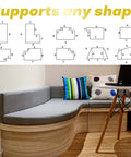 Custom Bench Cushions With Three Firmness Options Soft Medium Or Firm Ninety Plus Waterproof Scratch Resistant Fabric