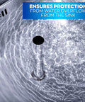 Stainless Steel Bar Sink Overflow Pipe 7.48 Inches Long With Chrome Finish Built To Last Kitchen And Bathroom Drain Stopper