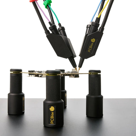 4x SQ10 Digital Probes With Test Wires For Electronics Prototyping And Repairs Kickass Readouts on PCB with PCBite kit holders