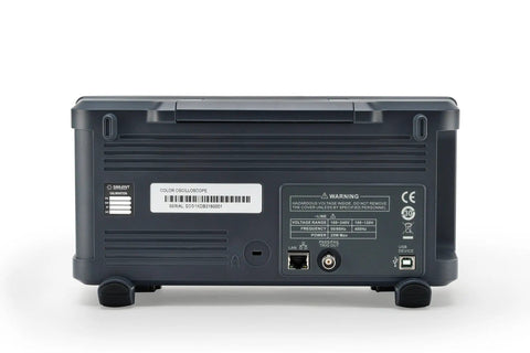 Back view of Beast 200 MHz Two Channel Digital Oscilloscope With One Giga Samples Per Second Real Time Sampling, ports visible