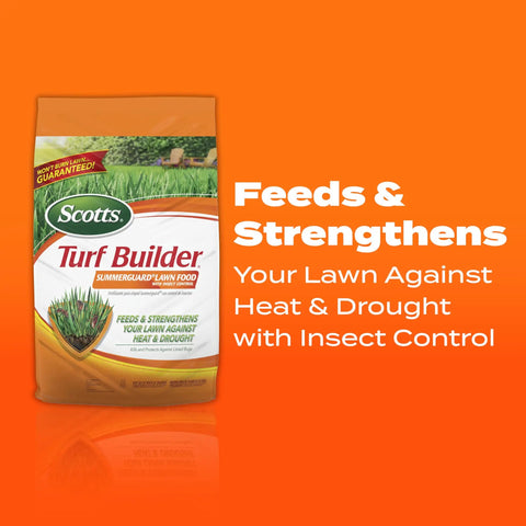 SummerGuard Lawn Food With Insect Control That Helps Your Lawn Fight Heat And Drought, Kills Listed Bugs packaging