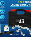 Pro Grade Turbo Engine Timing Tool Kit With Camshaft Locking Tools for Chevy Cruze Vauxhall Opel shown with case and components
