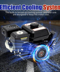 Beefy 212CC 4-Stroke Go Kart Engine With Electric Start 7.5 HP showing efficient cooling system.