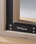 Pro Grade Precision Square Ruler For Marking And Measuring In Carpentry - 4 Inch Aluminum Frame Tool on wooden surface
