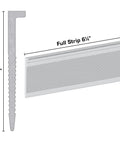 16 Gauge 2 Inch Stainless Steel L-Cleat Flooring Nails Collated Box Of 1000 For Tongue And Groove Hardwood Flooring Installations Pro Grade Durable Corrosion Resistant Fastener with measurements.