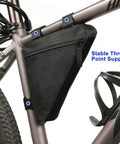 Premium Triangle Bike Frame Bag For Mountain And Road Bikes Lightweight Waterproof Pouch With Adjustable Velcro Straps
