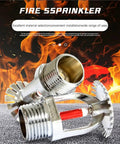 Badass 68 Celsius Fire Sprinkler Head delivering upright or down ceiling mount flexibility, showing metal construction.