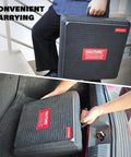 Carrying case for Adjustable Hole Saw Cutter Kit 1.6 Inch To 11.8 Inch Range Large Heavy Duty Bi Metal Hole Cutter with PC Dust Shield.