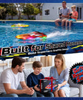Two Pack Fast RC Boats For Kids With 4x1200mAh Batteries, 120 Minute Run Time, 7 LED Modes, Capsize Recovery, Pool And Lake Toy