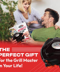 Person holding Automatic Grill Cleaning Robot Nylon Brushes Electric BBQ Cleaner Hands Off Motorized Power Cordless Rechargeable Grill Scrubber