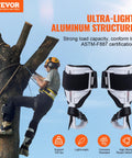 Lightweight Aluminum Tree Climbing Spikes 1 Pair With Straps And Spike Protectors 350 Lb Load Capacity Arborist Gear