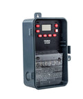 All Day Auto 24 Hour Time Switch With Digital Display, One Channel DPST Dry Contact, 120-277 VAC Input in a Noryl case