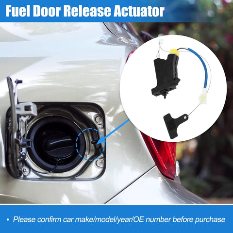 Fuel Door Lock Actuator 81590-3S000 For Hyundai Sonata 2009-2014 And Hybrid 2011-2015 shown with open fuel door