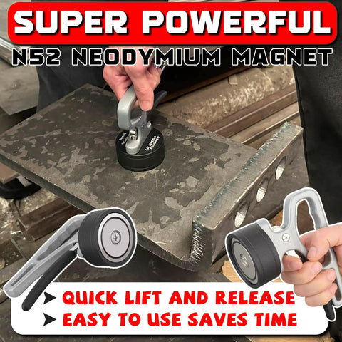 2 Pack Heavy Duty Magnetic Pickup Tool With Quick Release Lift Magnet lifting heavy iron plate