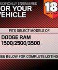 Long Life 18,000 Mile Engine Air Filter Fits Dodge Ram 1500 2500 3500 Models