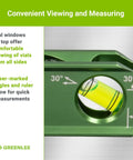 Mini Magnetic Bubble Level With Conduit Bending Offset Aid Four Large Vials and Laser-marked Angles for Quick Measurements
