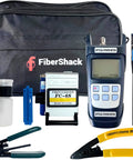 Complete Nine In One Fiber Optic Termination Kit For FTTH Installations With Cleaver Stripper Power Meter And English Instructions