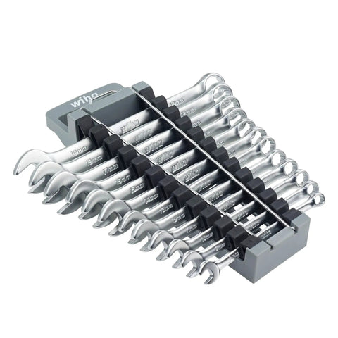12 Piece Metric Wrench Set For Pro Mechanics, Built To Last Chrome Vanadium Build, Comfort Grip Handles organized in a carry case