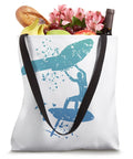 Colorsplash Woman Watercolor Foil Board Tote Bag For Wingsurfing Gear 16x16 Inch Carryall Ideal For Foilboarding Coaches