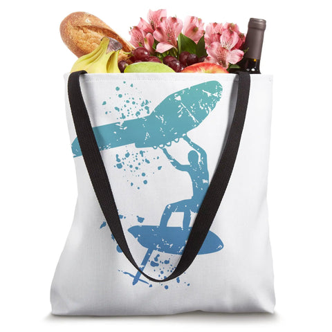 Colorsplash Woman Watercolor Foil Board Tote Bag For Wingsurfing Gear 16x16 Inch Carryall Ideal For Foilboarding Coaches