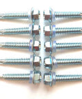 Heavy Duty Steel Clutch Cover Screw Bolts Replacement Kit For Polaris 7519330 M6x35, steel bolts with hex nuts, suitable for RZR and Ranger.