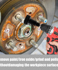 Wheel Hub Cleaning Tool Kit Includes Wheel Stud Cleaner And Hub Resurfacing Kit With Eight Pads For Quick Rust Removal