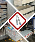 Beefy Heavy Duty 48 Inch Drawer Slides With 500 Lb Capacity Locking Full Extension Ball Bearing Rails For Tool Chests Workbenches Truck And RV Cabinets For Systems mounted on wooden drawers and RV storage