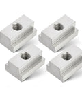 4 stainless steel 3/8-16 Thread T Slot Nuts for Tacoma Tundra bed rails, heavy duty tie down accessory, rust resistant hardware