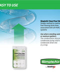 Packaging of Drain Line Clean Flow Tabs For AC Units And HVAC Systems Dehumidifiers And Condensate Lines Keep Drain Lines Clear And Free Flowing No Clog Easy Maintenance Six Count Pack with product description.