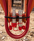 Bad Boy Hydraulic Quick Coupler Adapter Set 1 Over 2 Inch Flat Face ISO 16028 To ISO 5675 on tractor loader hoses