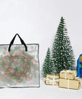 Grab-And-Go Storage Bags With Zipper And Handles For Closet Organization, Moving And Packing, underbed storage with holiday decor.