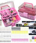 All In One Trout Fishing Tackle Kit With Pink Box Complete Soft Plastic Baits Swimbaits Scented Worms Jig Heads Sinks Floats And Sharp Hooks