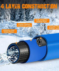 30ft heated water hose for RV, blue outer jacket with insulated heating layer and leakproof rubber core