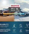 Heavy Duty Industrial Micro SD Card Built Tough For Dash Cams And Security Recorders With Extreme Endurance To Crank Out Relentless Loop Recording Without Drama Up To 256GB on desert and snowy backgrounds.