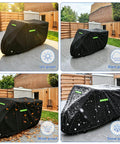 Heavy Duty Outdoor Trike Cover For Adult Three Wheel Bikes 75L 30W 44H 420D tough cover shown UV, rain, wind and snow protection