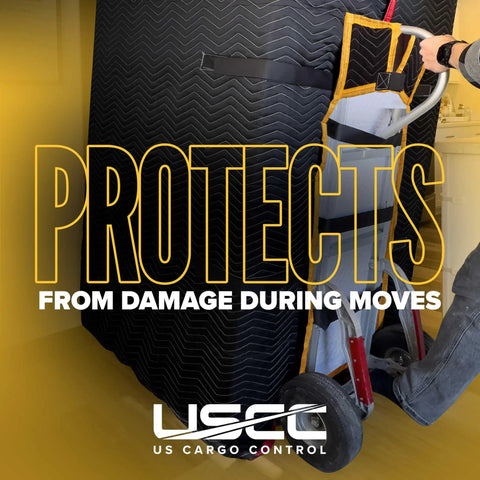 Heavy Duty Quilted Hand Truck Covers 12 Pack, 50 X 16 Inch Padded Dolly Pads With Grip Tight Hook Straps, Tough Cotton Blend Moving Blankets Make Warehouse Hauls A Cinch