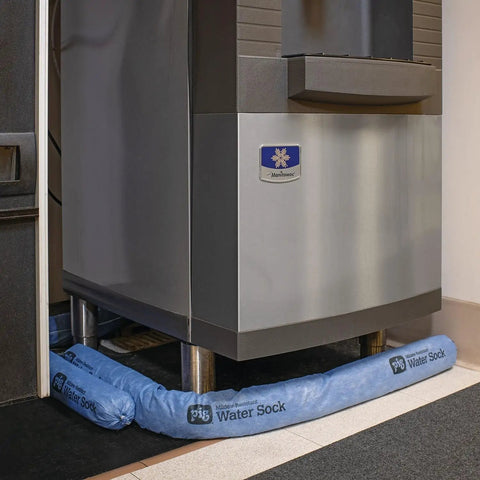 Mildew Resistant Absorbent Sock For Leaks And Spills, Water Absorbing Snake, 3 Inch By 4 Foot, Absorbs Up To 1 Gallon Per Sock, 12 Count For Basement And Garage Cleanup